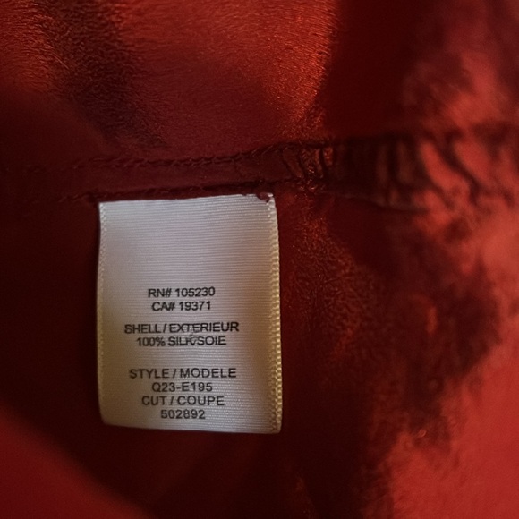 Equipment wine-coloured silk button-up shirt - Picture 3 of 4